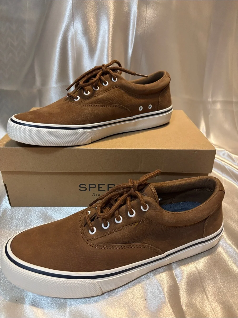 Sperry Striper II CVO Leather Low-Top Boat Shoe